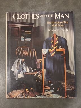 VINTAGE 1987 CLOTHES AND THE MAN COFFEE TABLE BOOK BY ALAN FLUSSER